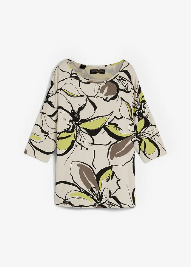 Camiseta con estampado de flores