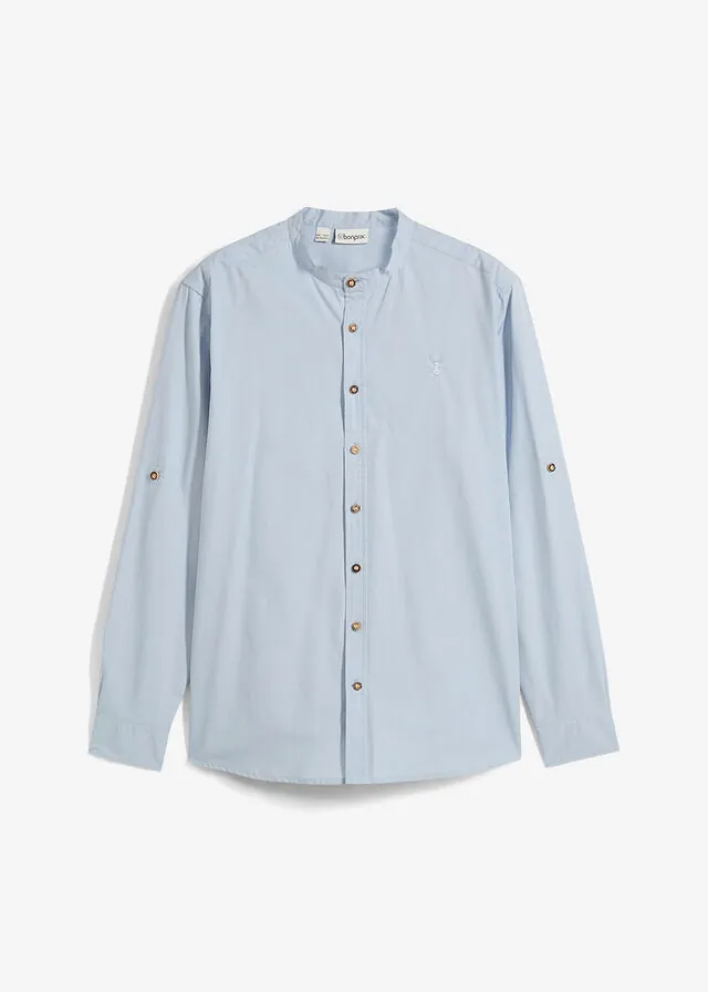 Camisa tradicional de algodón con corte regular