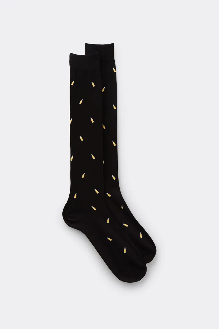 Intimissimi Calcetines Largos de Algodón Hombre Azul Tamaño 40-41