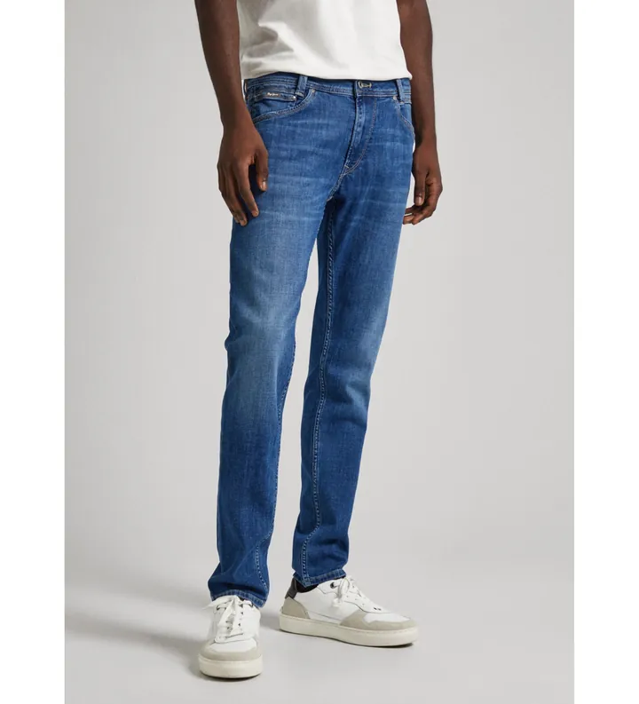 Pepe Jeans para hombre. PM207391HT5 Jeans Tapered azul (28/34), Casual, Algodón, Denim, Sostenible