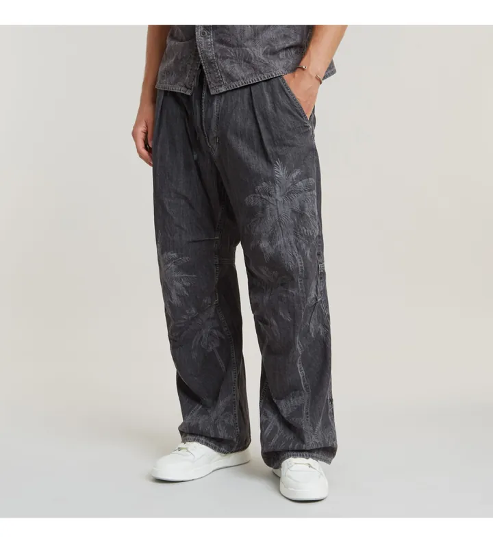 G-Star para hombre. D24487-D540-G311 Pantalón Pleated gris (36/34), Casual, Algodón