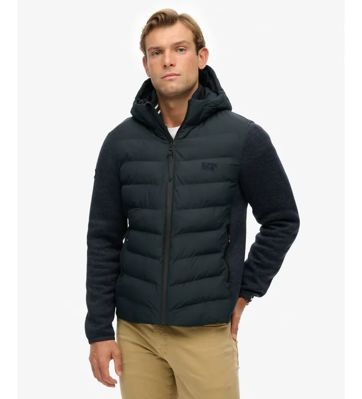 Superdry para hombre. M5012293A Chaqueta Storm marino (M), Casual, Poliéster Reciclado, Sostenible