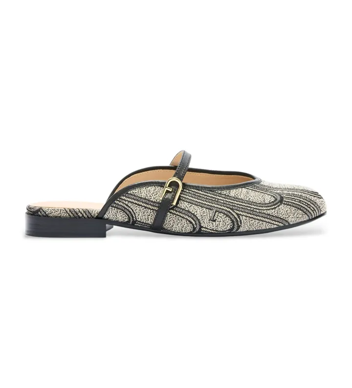 Furla para mujer. YL52ETO-BX4556 Manoletinas Etoile negro (40), Piel, Plano, Hebilla, Casual