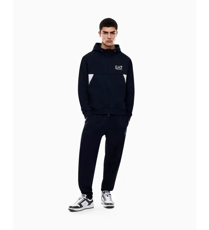 EA7 para hombre. 7M001611_AF12451 Chándal Summer Block marino (L), Casual, Deportivo, Algodón, Manga larga