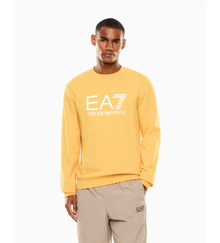 EA7 para hombre. 7M002278_AF22266 Sudadera Core Identity dorado (3XL), Casual, Verde, Algodón, Manga corta