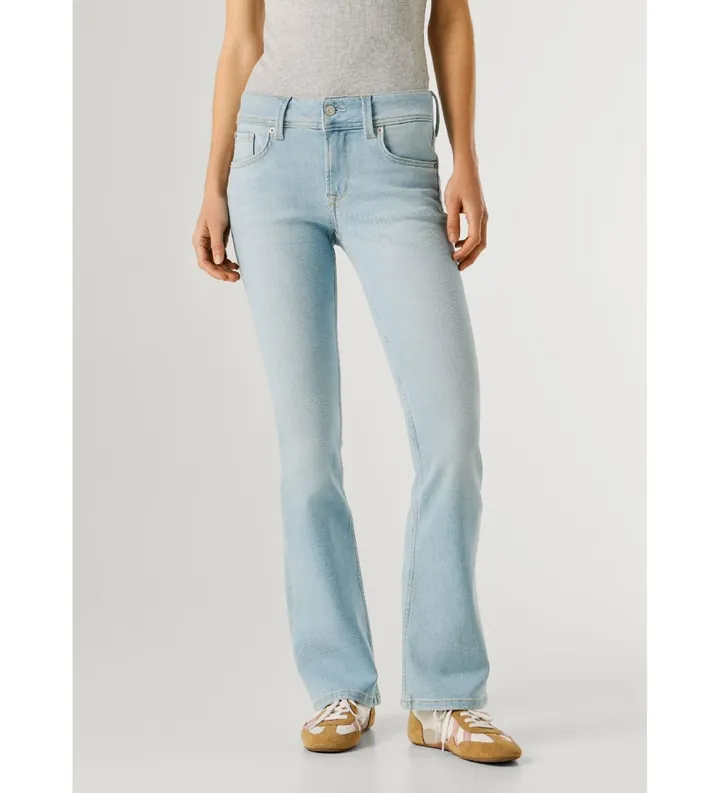 Pepe Jeans para mujer. PL20473662AB Jeans Flare Pimlico azul (25/32), Casual, Algodón, Denim