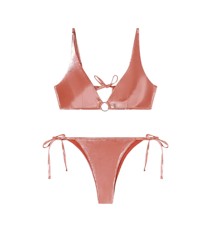 Emporio Armani para mujer. EW003289_AF20256 Bikini Under coral (L), Beachwear, Poliamida