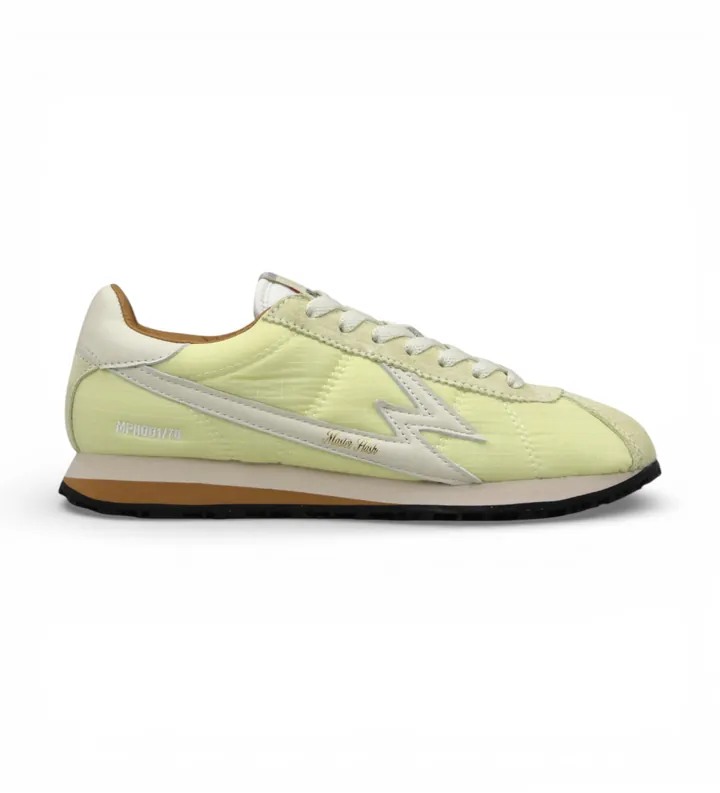 MOA Concept para mujer. FL205 Zapatillas Flash amarillo (36), Plano, Cordones, Casual