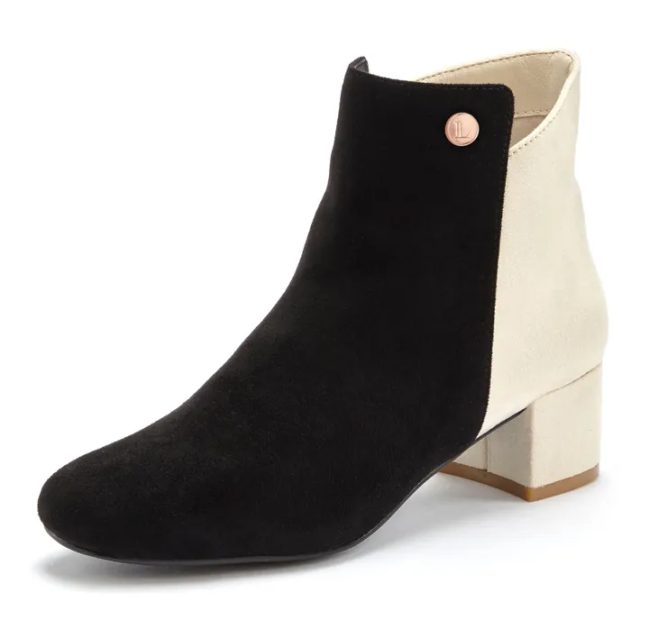 LASCANA Botines beige claro / negro
