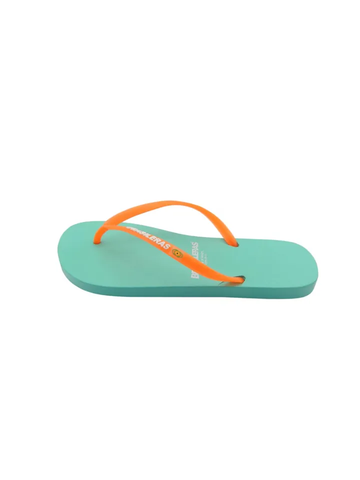 Brasileras Sandalias de dedo 'Neon W' aqua / naranja