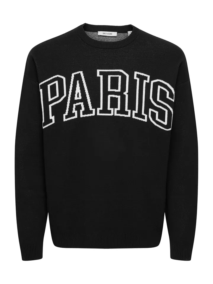 Only & Sons Jersey 'ONSRunynew' negro / blanco
