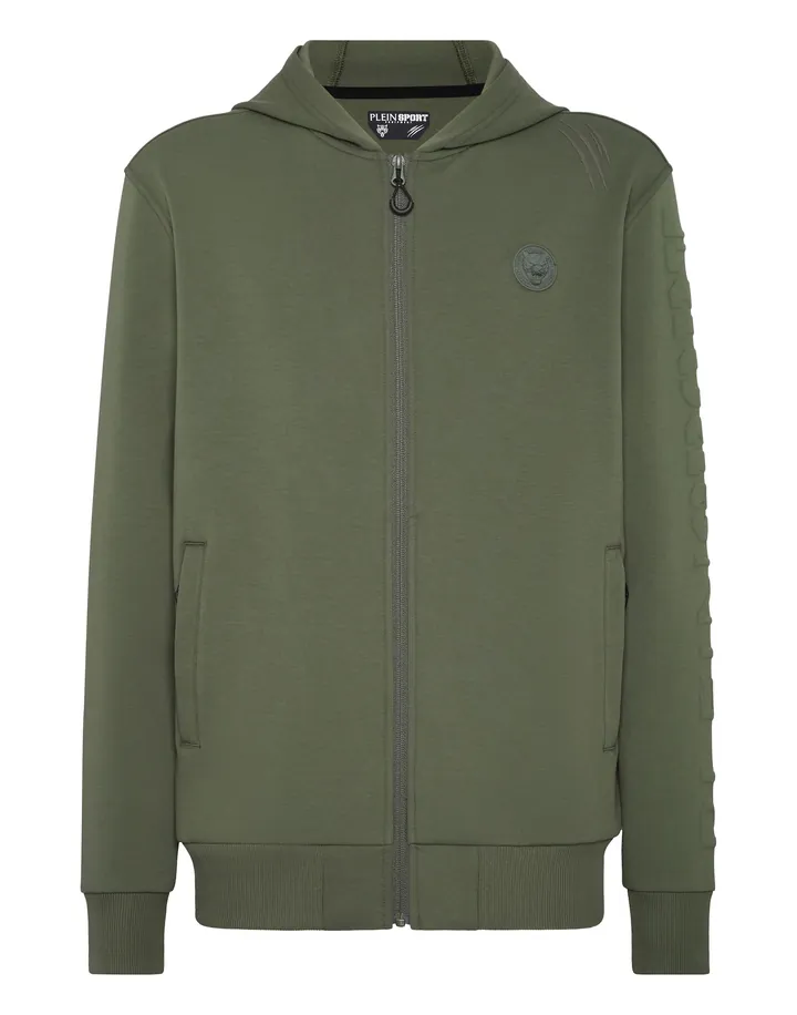 Plein Sport Sudadera con cremallera oliva