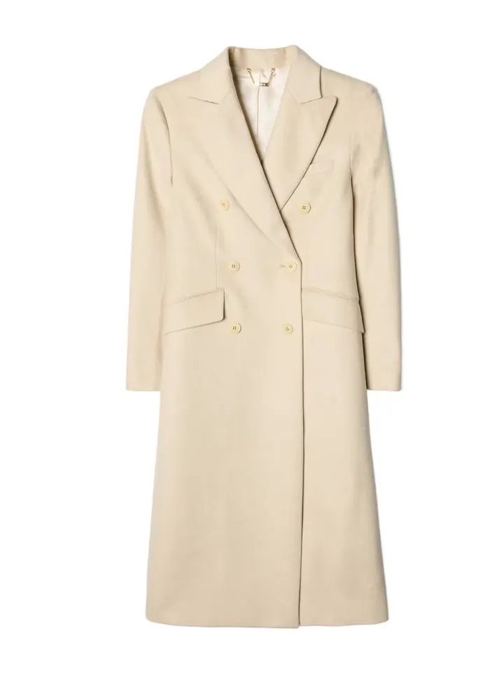 GOBI Cashmere Abrigo de entretiempo 'Double-Breasted Long Coat'  beige