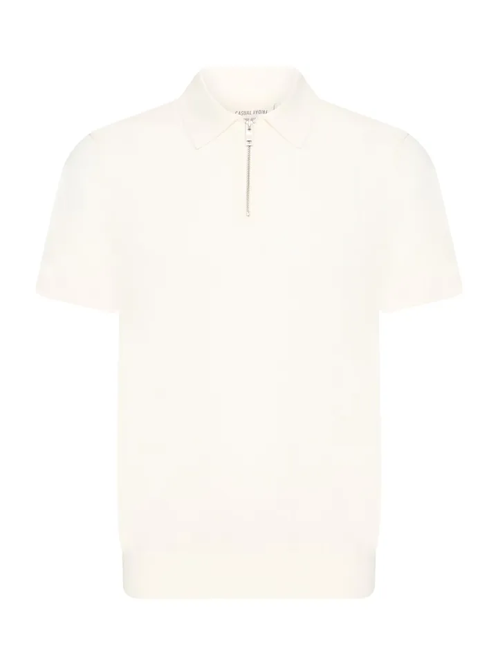 Casual Friday Jersey 'CFLoka' crema