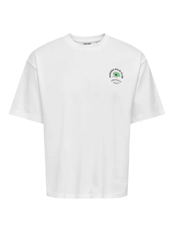 Only & Sons Camiseta 'ONSFRED ESCAPE' azul oscuro / verde / negro / blanco