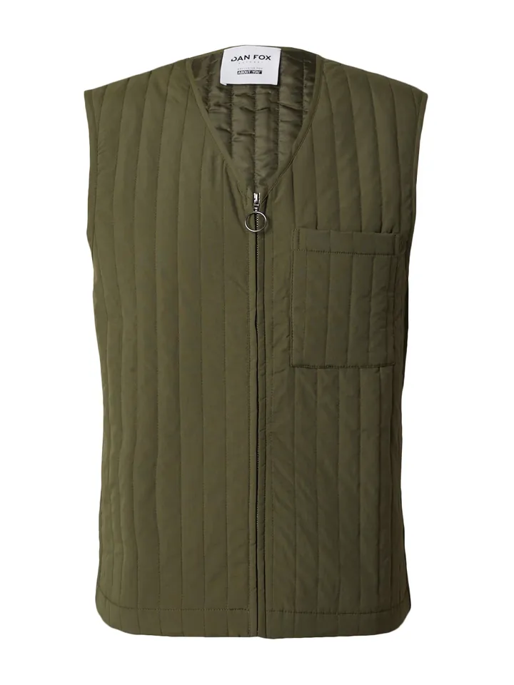 DAN FOX APPAREL Chaleco 'Fabian' caqui