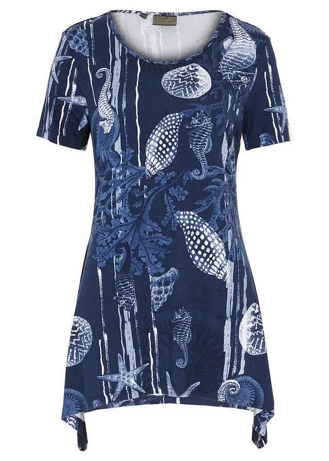Camiseta larga de suave mezcla de viscosa