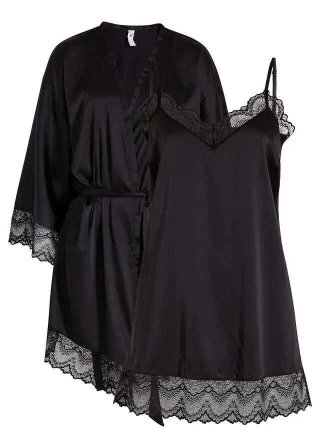 Kimono y Negligé (conjunto de 2 piezas)