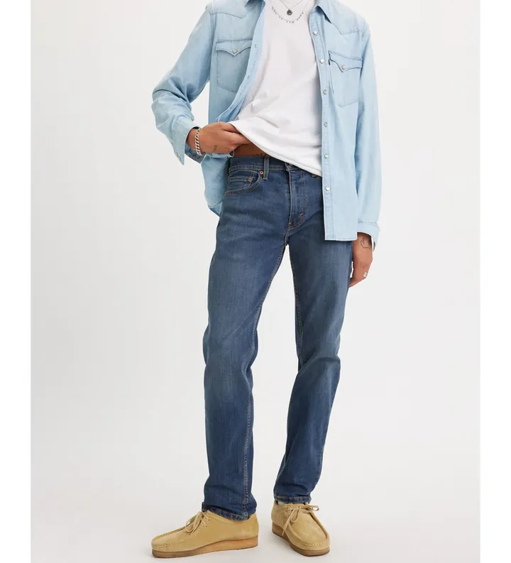 Levi's para hombre. 29507-0053 Jeans 502 Taper Panda marino (29/32), Casual, Algodón, Denim, Poliéster, Elastano