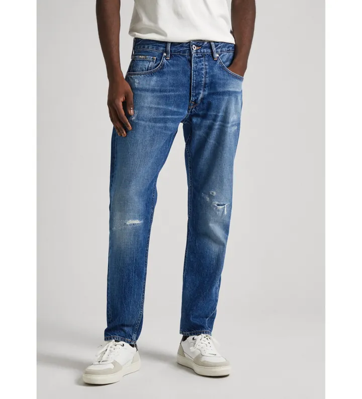Pepe Jeans para hombre. PM207392RG9 Jeans Tapered azul (31/32), Casual, Algodón, Denim, Sostenible