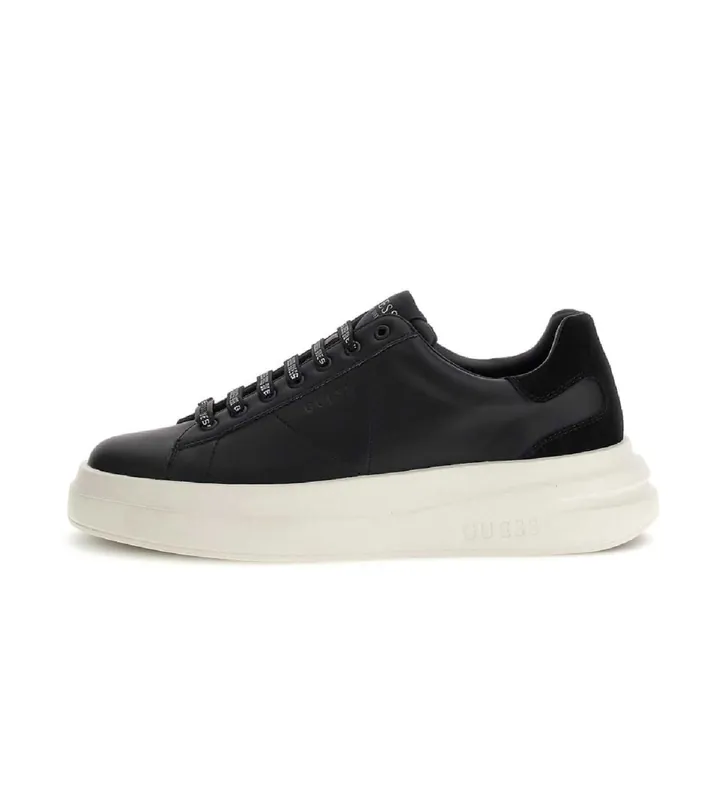 Guess para hombre. FMPVIBSUE12 Zapatillas Elba negro (40), Plano, Cordones, Casual
