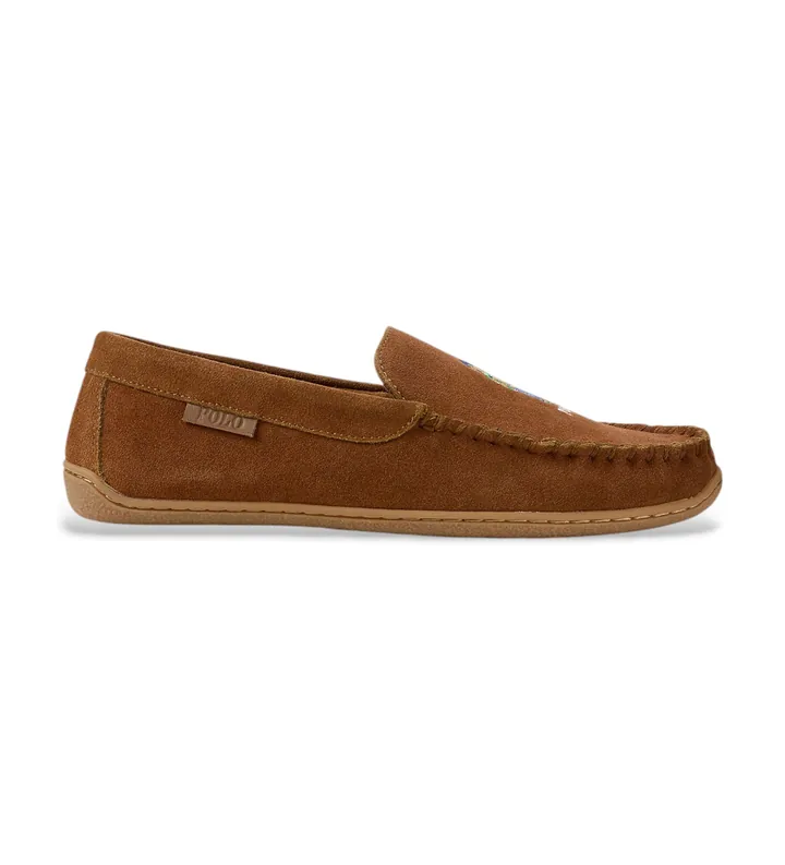 Polo Ralph Lauren para hombre. 843955398002 Mocasines de Piel Brenan marrón (41), Plano, Ninguno, Homewear