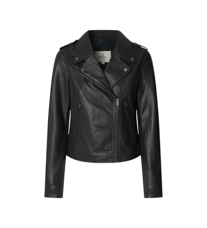 Pepe Jeans para mujer. PL4024363 Cazadora Silvia negro (M), Casual, Piel
