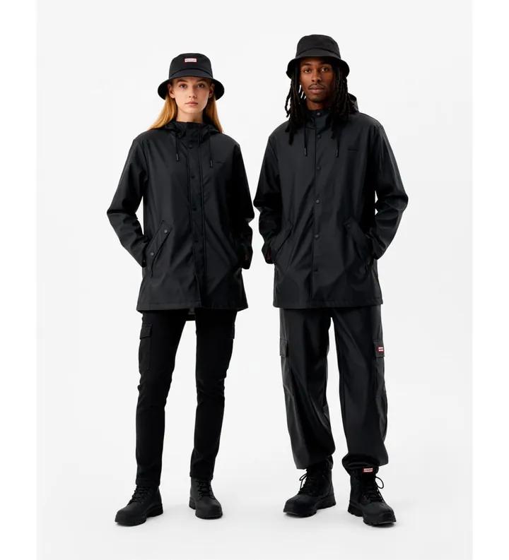 Hunter unisex. ARU0003242 Chubasquero downpour jo pu negro (L), Casual, Silicona, Impermeable