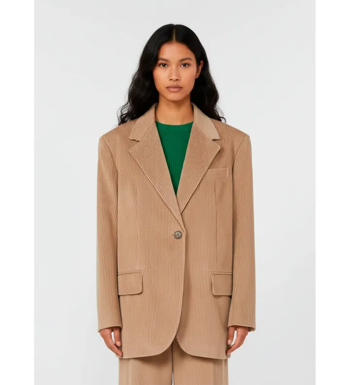 Weekend Max Mara para mujer. 2525046052600 Americana Formia beige (M), Casual, Fiesta, Algodón, Clásico