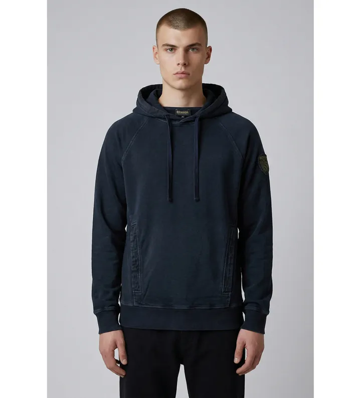 Blauer para hombre. 26SBLUF08049 Sudadera Varick marino (L), Casual, Algodón