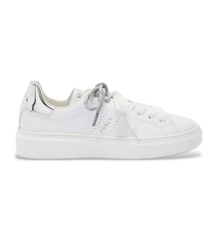 Furla para mujer. YK77HYP-BX4531 Zapatillas Hype blanco (36), Plano, Cordones, Casual