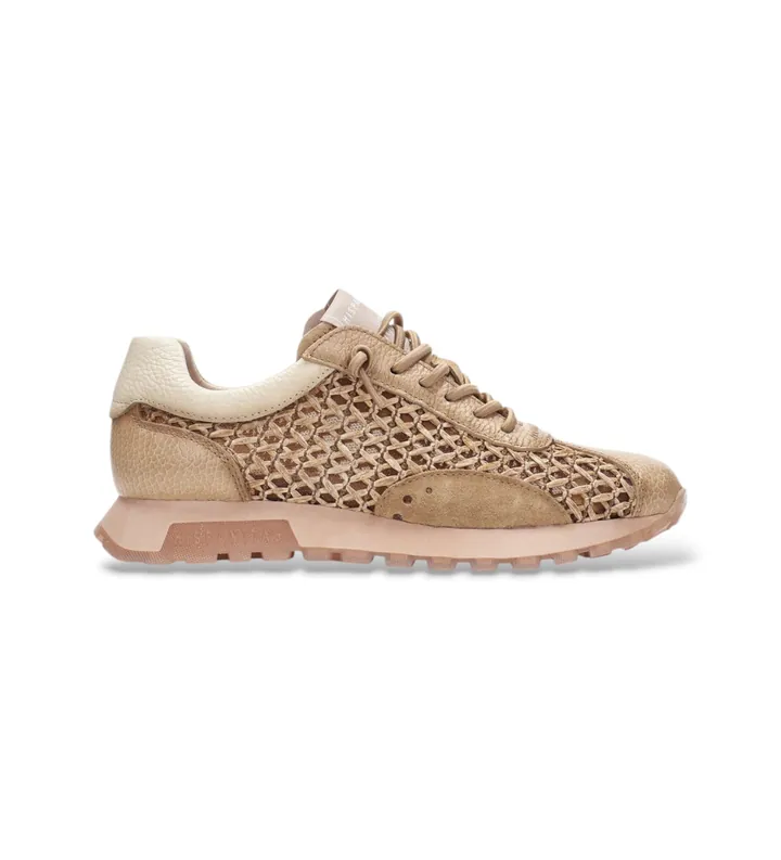 Hispanitas para mujer. RHV264741 Zapatillas Oregon marrón (36), Piel, Plano, Cordones, Casual