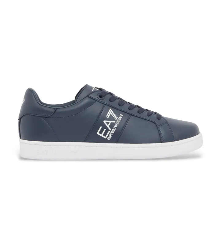 EA7 unisex. 7X000332_AF10848 Zapatillas De Piel Classic Ea7 Marino (35 1/3), Plano, 1 a 3cm, Cordones, Casual