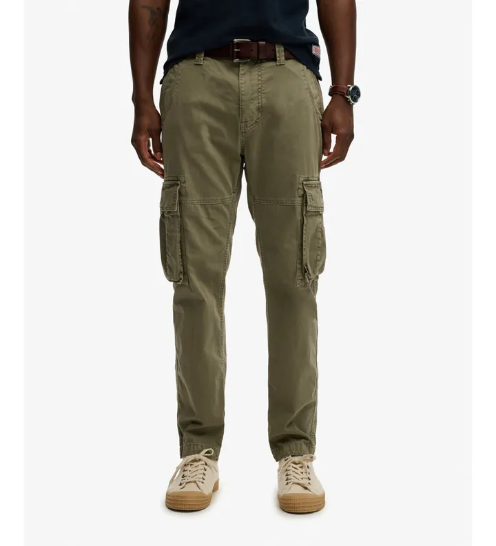 Superdry para hombre. M7011132A Pantalón Core Cargo Pant verde (28/32), Casual, Algodón