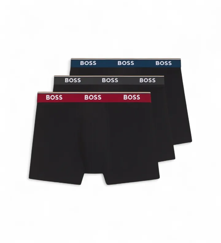 BOSS para hombre. 50554694 Set 3 Bóxers Power negro (L), Homewear, Algodón