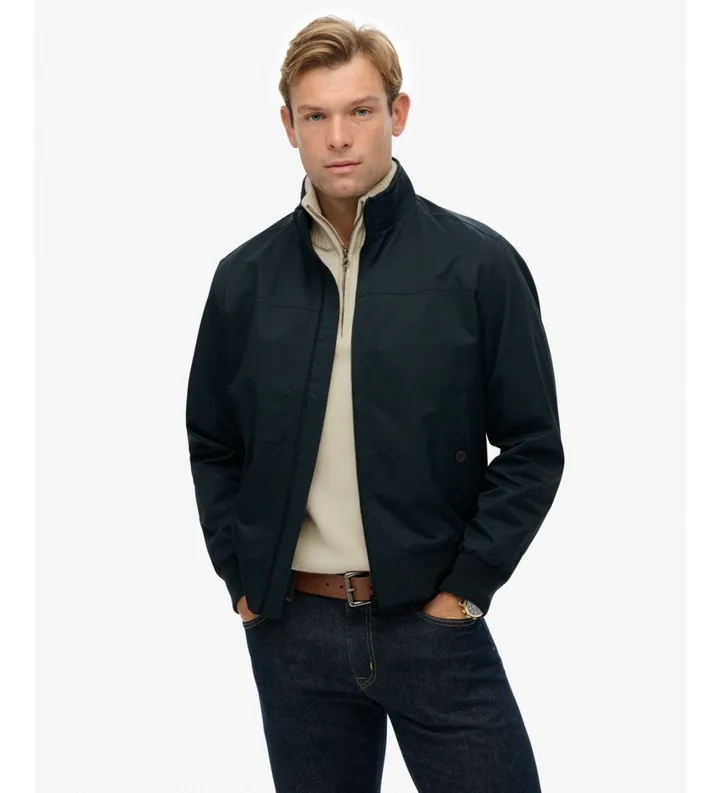 Superdry para hombre. M5012257A Chaqueta Modern Sports marino (L), Casual, Algodón