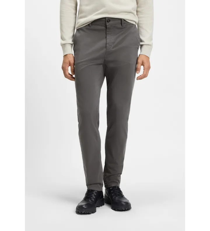 BOSS para hombre. 50510917 Pantalón Chino Tapered gris (34/32), Casual, Algodón