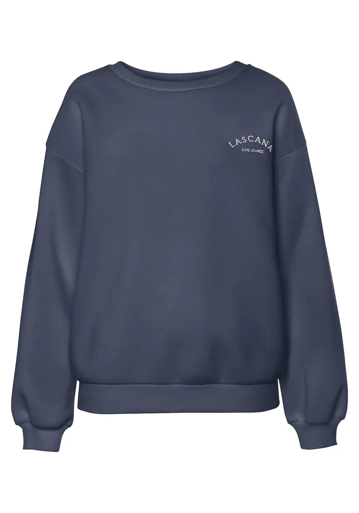 LASCANA Sudadera beige / azul paloma
