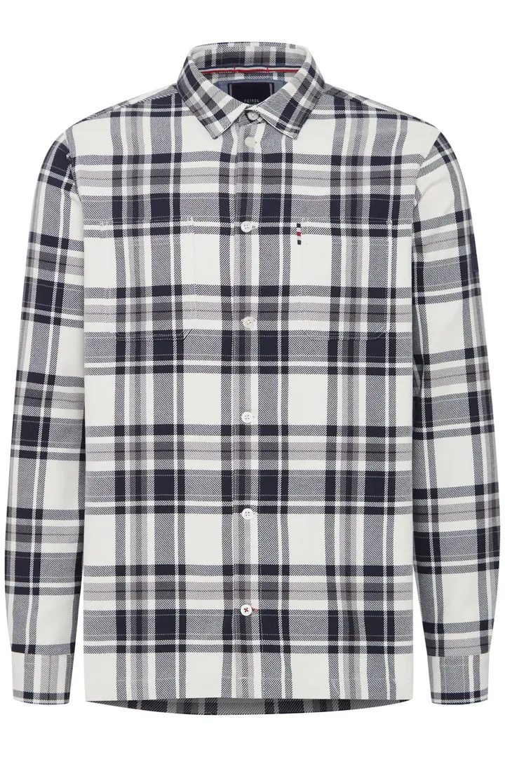 FQ1924 Camisa 'Oliver'  negro / blanco
