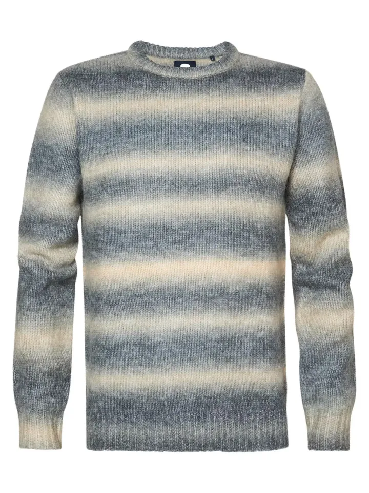 Petrol Industries Jersey 'Brooks' azul ahumado / blanco lana