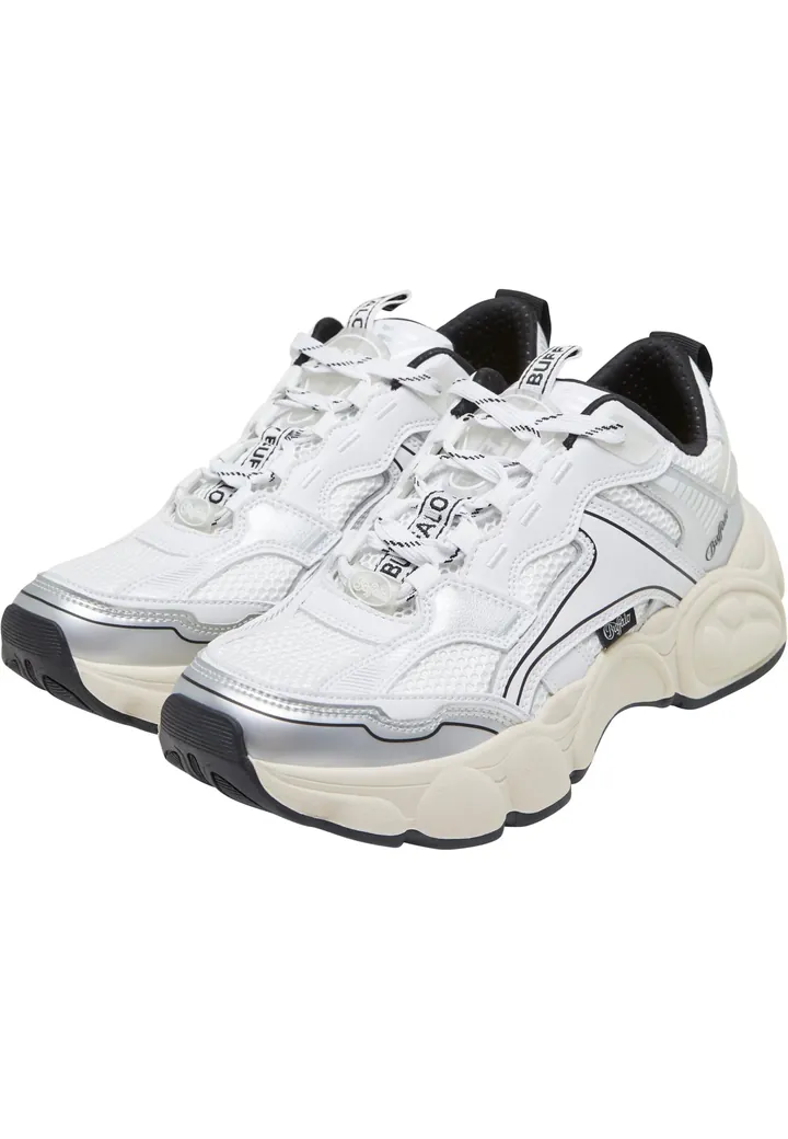 BUFFALO Zapatillas deportivas bajas gris plateado / negro / blanco
