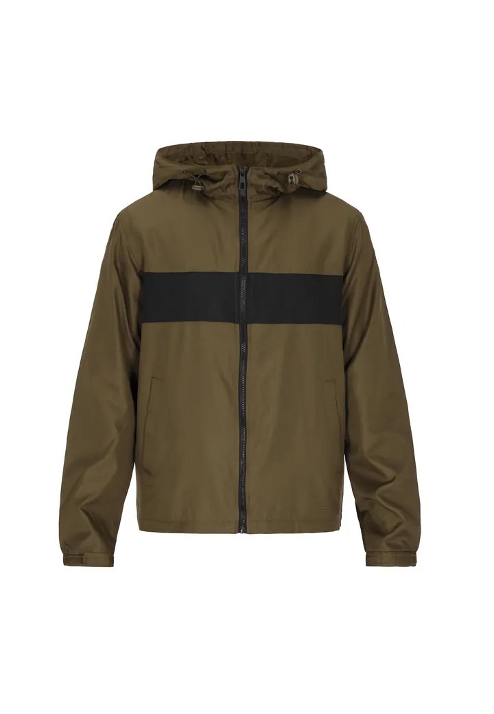 MIMO Chaqueta de entretiempo caqui / negro