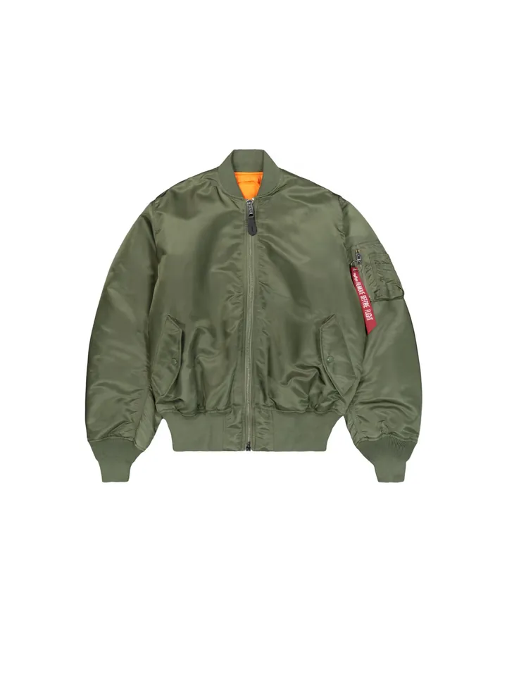 ALPHA INDUSTRIES Chaqueta de entretiempo 'MA-1 Heritage' verde