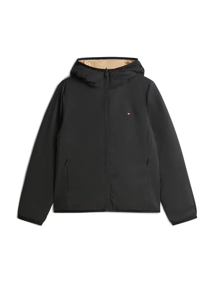 TOMMY HILFIGER Chaqueta de entretiempo arena / negro