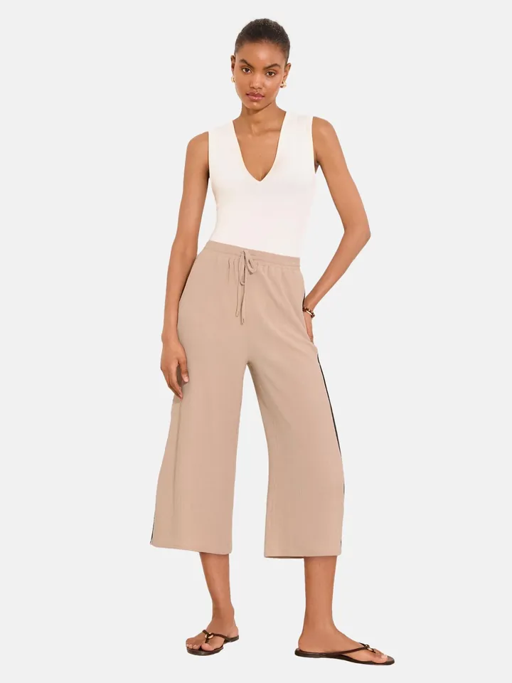 Lipsy Pantalón  piel / negro