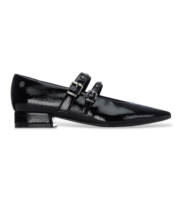 Carmela para mujer. 16429801-NEGRO Zapatos de Piel 164298 negro (36), 1 a 3cm, Hebilla, Casual, Clásico, Charol
