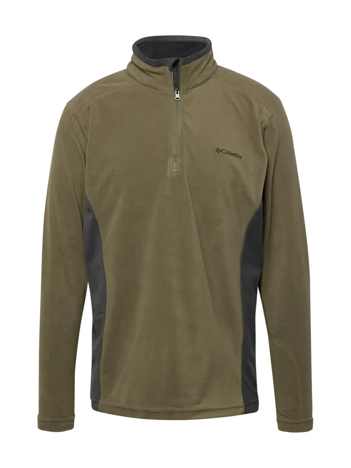 COLUMBIA Jersey deportivo 'Klamath Range II' gris oscuro / verde oscuro