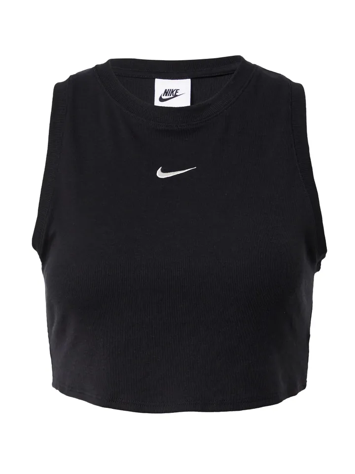 NIKE Top 'Essential'  negro / blanco