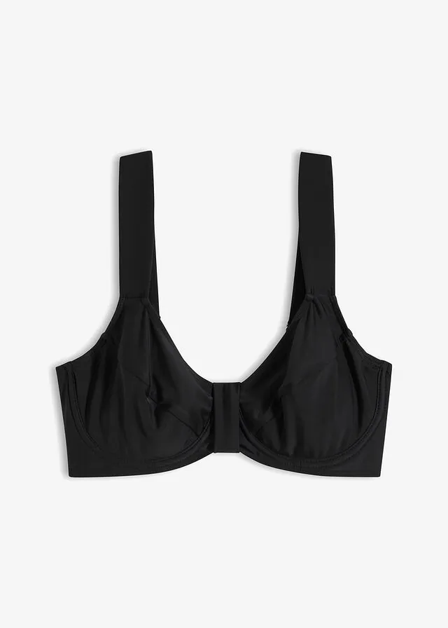Top de bikini reductor con tirantes anchos