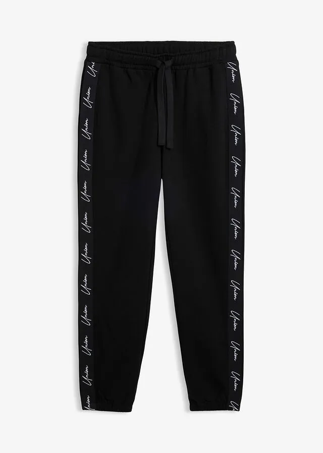 Pantalón de chándal de algodón orgánico puro, loose fit